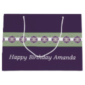 Plum Paars en Sage Green Groot Cadeauzakje (Voorkant)