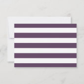 Plum Paars Flat Note Card Notitiekaartje (Achterkant)