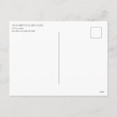 Plum Paars Gold Waterverf Marble Delay The Date Feestdagenkaart (Achterkant)