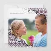 Plum Paars Je foto bruiloft Ik trouw met mijn vrie Kaart (Voorkant)