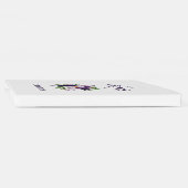 Plum Paars Lavender Floral White Wedding Gastenboek (Rug)