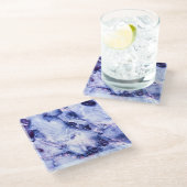 Plum Paars Marble Glass Onderzetter (Schuin)
