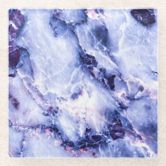 Plum Paars Marble Glass Onderzetter