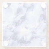 Plum Paars Marble Glass Onderzetter (Achterkant)