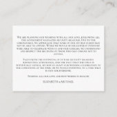 Plum Paars Mauve Floral Coronavirus - Gegevens Informatiekaartje (Achterkant)