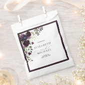 Plum Paars Mauve Floral Waterverf bruiloft Bedankzakje (Geknipt)