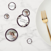 Plum Paars Mauve Floral Waterverf bruiloft Confetti (Groep)