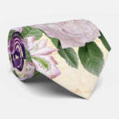 Plum Paars Peony Musical Stropdas (Opgerold)