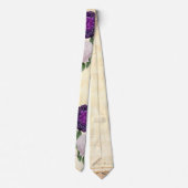 Plum Paars Peony Musical Stropdas (Achterkant)