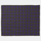 Plum paars plaid black goustipe tartan fleece deken (Voorkant (Horizontaal))