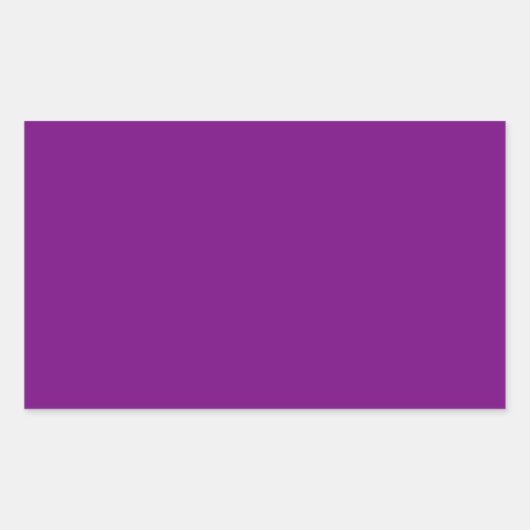 Plum Paars Rectangle Sticker (Voorkant)