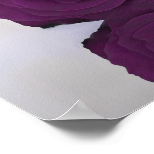 Plum Paars Roos 25 Table Wedding Seating Chart Poster (Hoek)