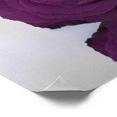 Plum Paars Roos 5 Table Wedding Seding Chart Poster (Hoek)