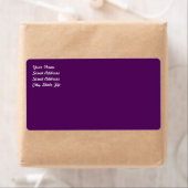 Plum Paars Shipping Label (Insitu)