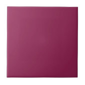 Plum Paars Solid Color Tile Tegeltje (Voorkant)