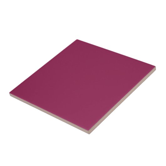 Plum Paars Solid Color Tile Tegeltje (Zijkant)
