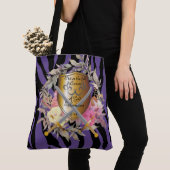 Plum Paars Tiger Print Tas (Dichtbij)