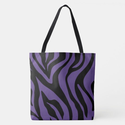 Plum Paars Tiger Print Tas (Voorkant)