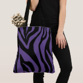 Plum Paars Tiger Print Tas (Dichtbij)