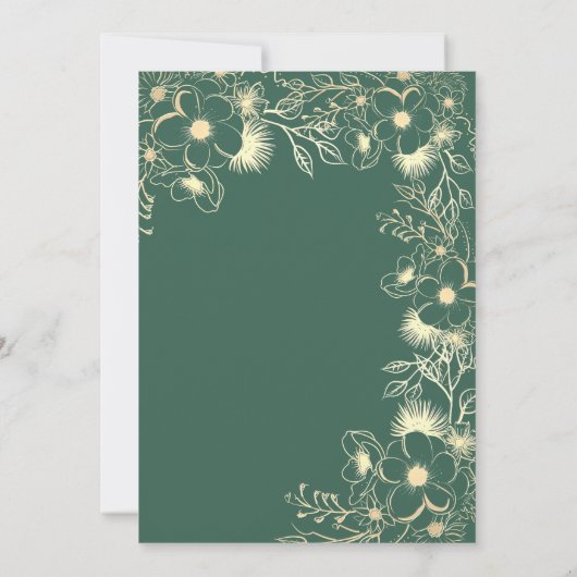 Plum Paars Wedding Invitation Kaart (Achterkant)