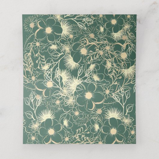 Plum Paars Wedding Plaatskaartje (Binnenkant ongevouwen)