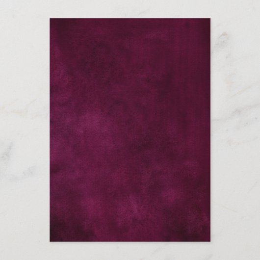 Plum Paarse Blush Roze Botanische Bloemen Details Informatiekaartje (Achterkant)