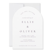 Plum Paarse Boho Arch Moderne bruiloft