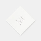 Plum Paarse Boho Wedding Modern Cocktail II Servet (Hoek)