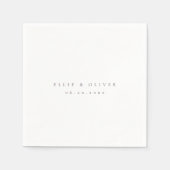 Plum Paarse Boho Wedding Modern Cocktail Servet (Voorkant)