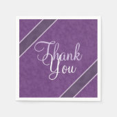 Plum Paarse dank u Servetten (Voorkant)