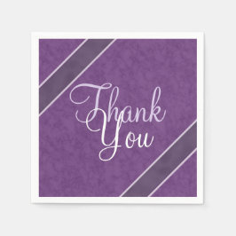 Plum Paarse dank u Servetten