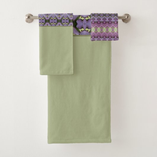 Plum Paarse en Mauve Bad Handdoek (Insitu)