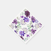 Plum Paarse en Violet Flowers Elegant Celebration Servetten (Hoek)
