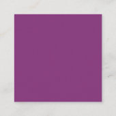 Plum Paarse Italiaanse elegantie | RSVP met QR-cod Informatiekaartje (Achterkant)