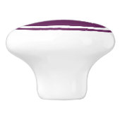 Plum Paarse Monogram Gepersonaliseerde Ladeknop Keramische Knop (Zijkant)