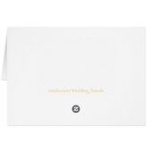 Plum Paarse pauw bedankkaart (Achterkant Horizontaal)