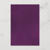 Plum Paarse Roos Elegante bruiloft Details QR Code Informatiekaartje (Achterkant)