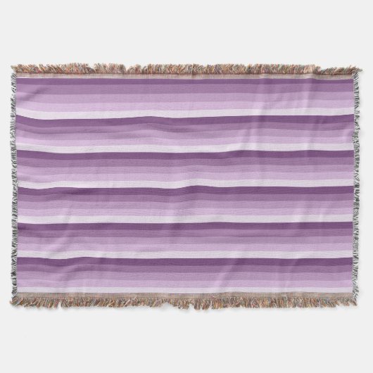 Plum paarse schaduwstrepen deken (Voorkant)