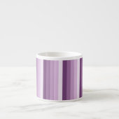 Plum paarse schaduwstrepen espresso kop (Voorkant)