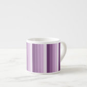 Plum paarse schaduwstrepen espresso kop (Voorkant rechts)