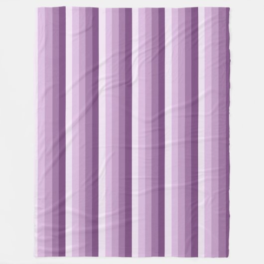 Plum paarse schaduwstrepen fleece deken (Voorkant)