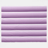 Plum paarse schaduwstrepen fleece deken (Voorkant (Horizontaal))
