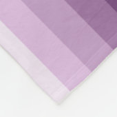 Plum paarse schaduwstrepen fleece deken (Hoek)