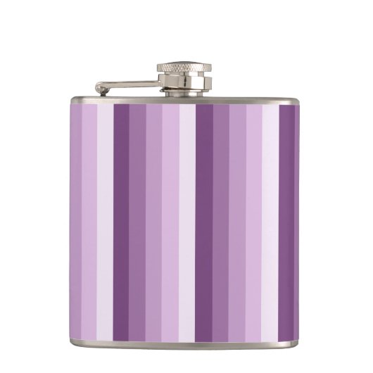 Plum paarse schaduwstrepen heupfles (Voorkant)