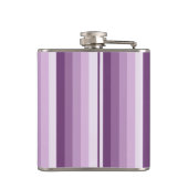 Plum paarse schaduwstrepen heupfles (Achterkant)