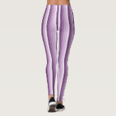 Plum paarse schaduwstrepen leggings (Achterkant)