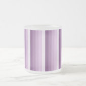 Plum paarse schaduwstrepen matglas koffiemok (Center)