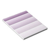 Plum paarse schaduwstrepen notitieblok (Schuin)