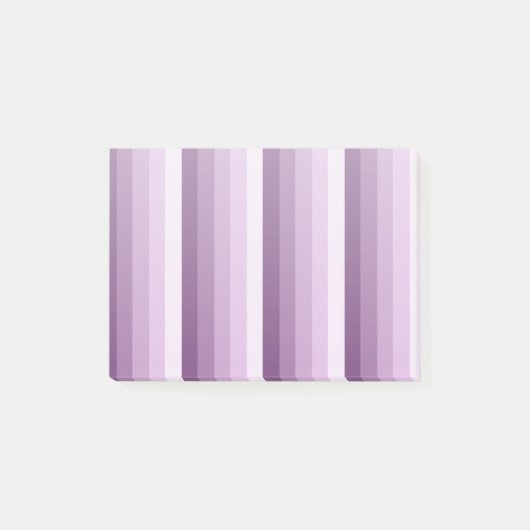 Plum paarse schaduwstrepen post-it® notes (Voorkant)