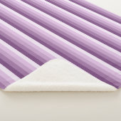 Plum paarse schaduwstrepen sherpa deken (3/4)